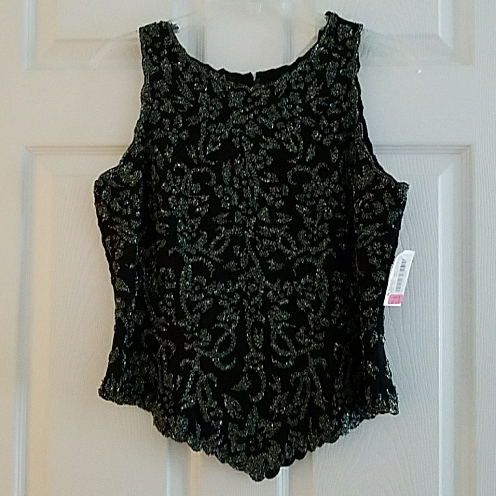 JKARA New York  Beaded Formal Top